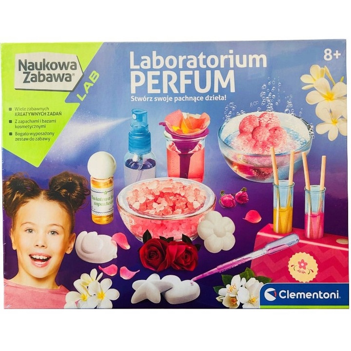Laborator de Parfumuri DIY Clementoni - Set Stiintific si Creativ pentru Copii, Jocuri si Jucarii Educative
