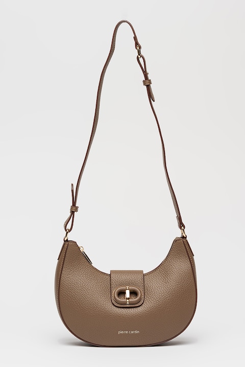 Pierre Cardin, Műbőr válltáska, Karamellbarna