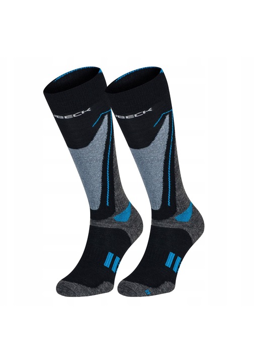Sosete Brubeck Snow Force Light, lana Merino, alb, barbati
