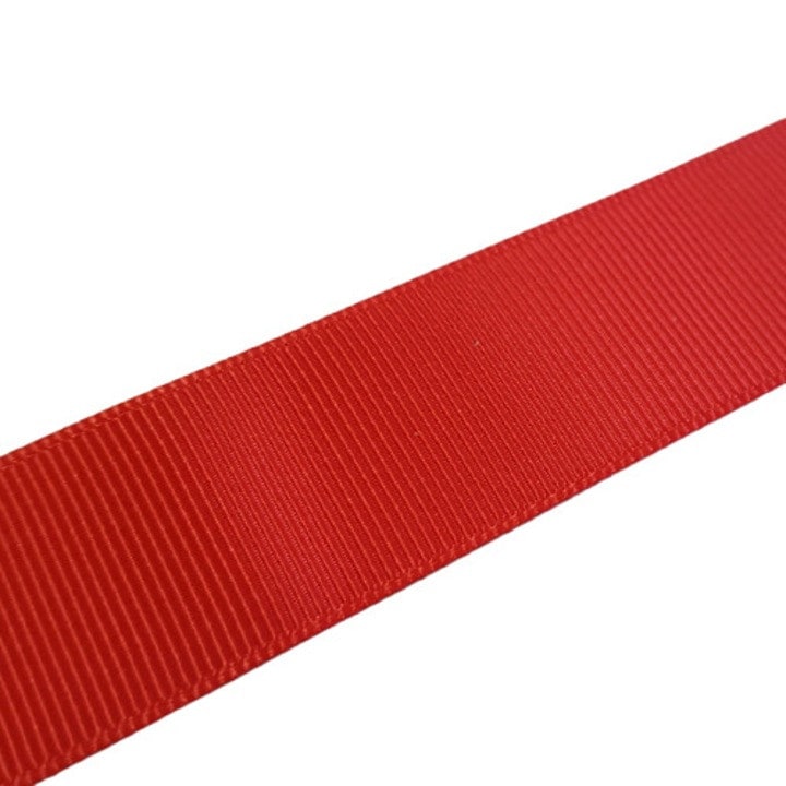 Banda ripsata, rosie latime 25mm, metru liniar