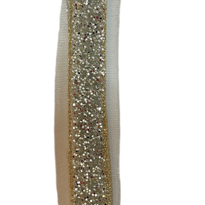 Декоративна лента с блясък, за дрехи, 20мм, ролка 12 ярда