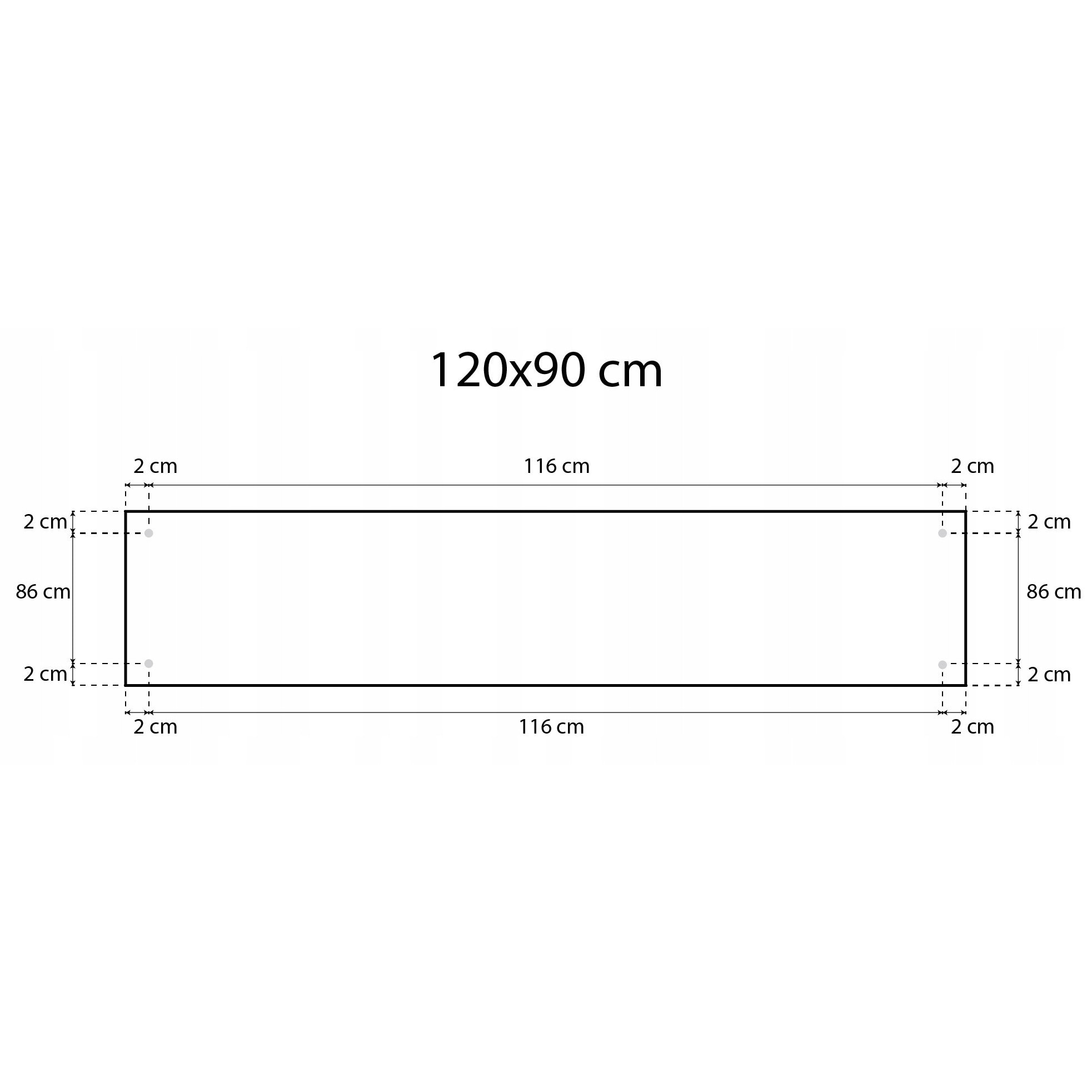 Tabla magnetică neagră, Allboards, 120x90 cm, fără ramă, inclus