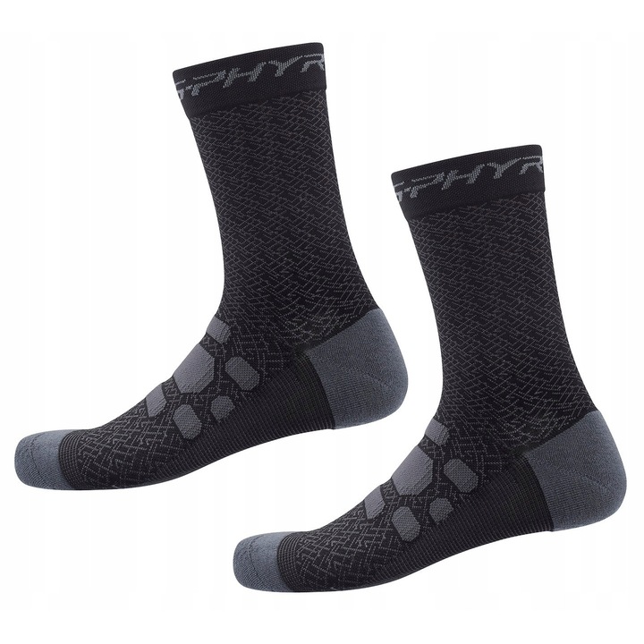 Shimano S-Phyre Extreme kerékpáros zokni, termikus, fekete/szürke, M-L (41-44)
