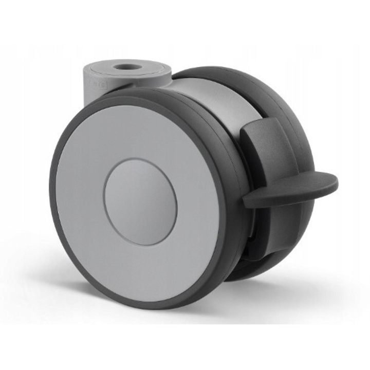 Roată mobilă cu frână TENTE, 65 mm, capacitate 90 kg, poliamidă/poliuretan, set