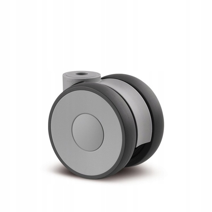 Set roți pivotante TENTE 75mm, 90kg, gri, poliuretan