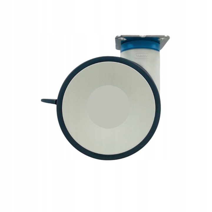 Roată pivotantă TENTE 125 mm, capacitate 130 kg, culoare alb-negru, pentru birou