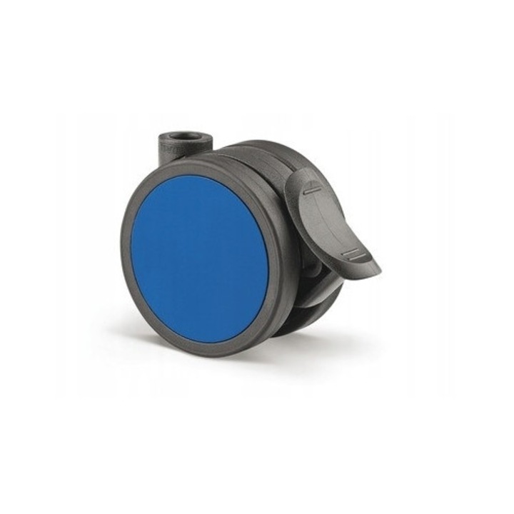 Roată TENTE O 65 mm cu frână, albastră, pentru mobilă, set