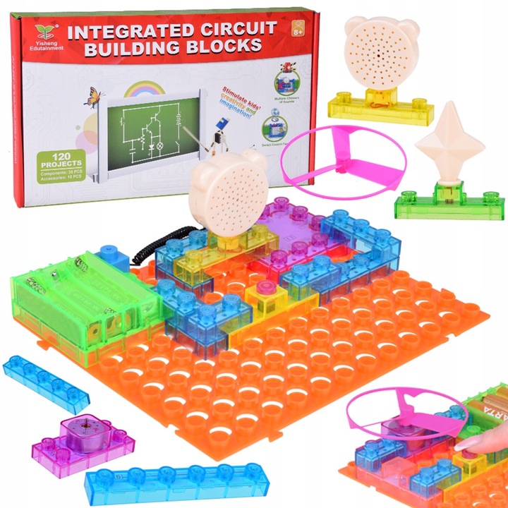 Set jocuri educative Jokomisiada, electronic Mic, 120 proiecte, multicolor, 8 ani+