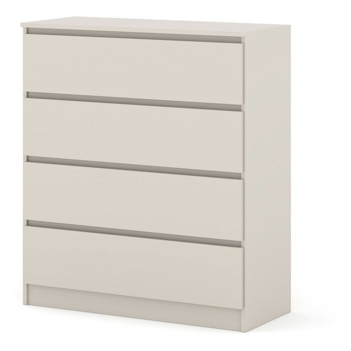 Comoda Homlando MAJA, 4 sertare, alb mat, 90x40x104cm