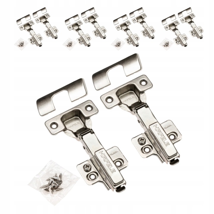 Set 10balamale, Hafele, 110° deschidere, 3mm reglare laterala, 2mm reglare inaltime, metal, 45x9.5mm