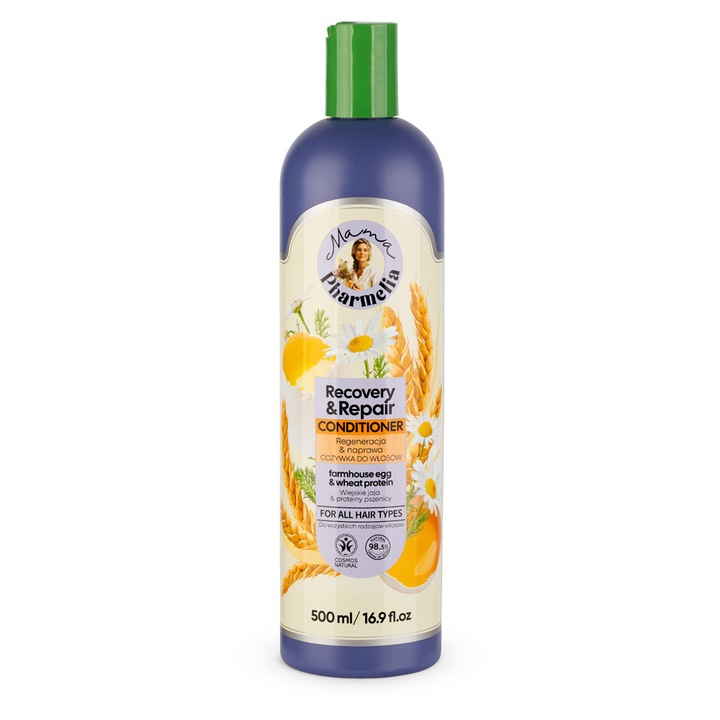 Organic Shop Mama Pharmelia tojás- és búzaproteines regeneráló és helyreállító balzsam 500 ml