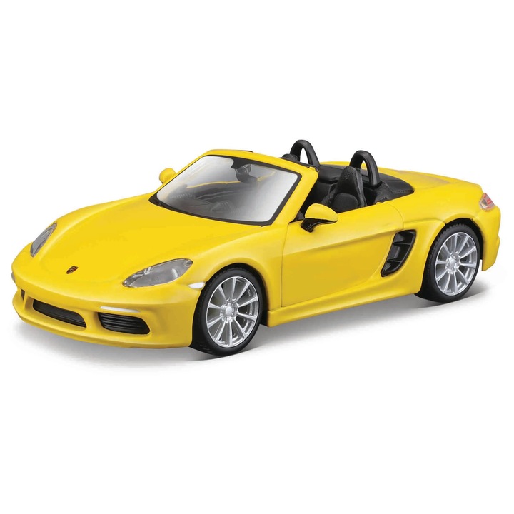 Макета Bburago 1:32 Колекция-Porsche 718 Boxster, Жълт Металик, Bb43049Gal