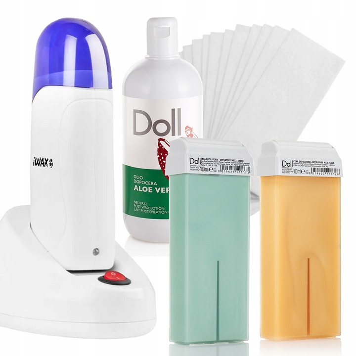 Set Depilare Ceara Xanitalia: 2x Ceara Rola 100ml, Incalzitor 40W, 50 Benzi, Unisex