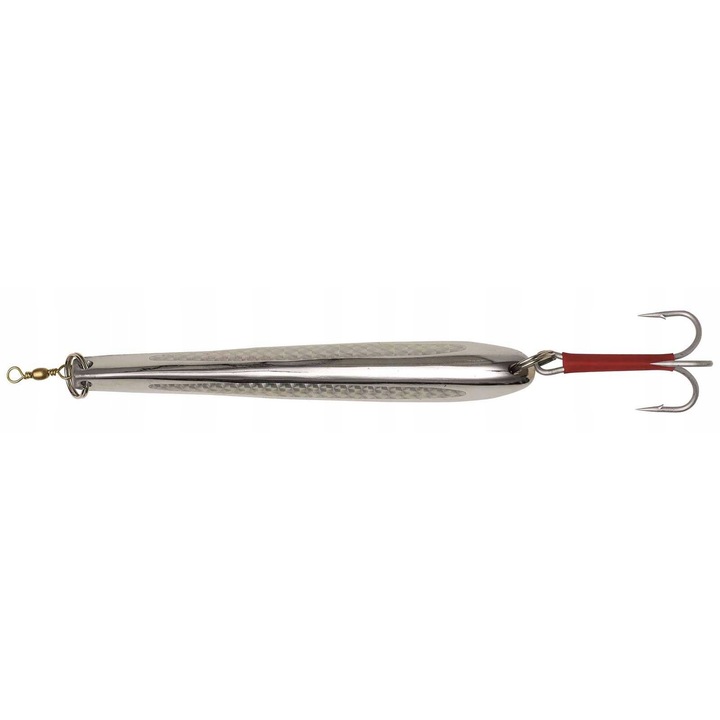Momeală jig Kinetic 200g, argintie, formă de banana, pentru pescuit vertical