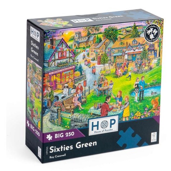 Puzzle House of Puzzles 250 de XXL puzzle - Sixties Green (0743