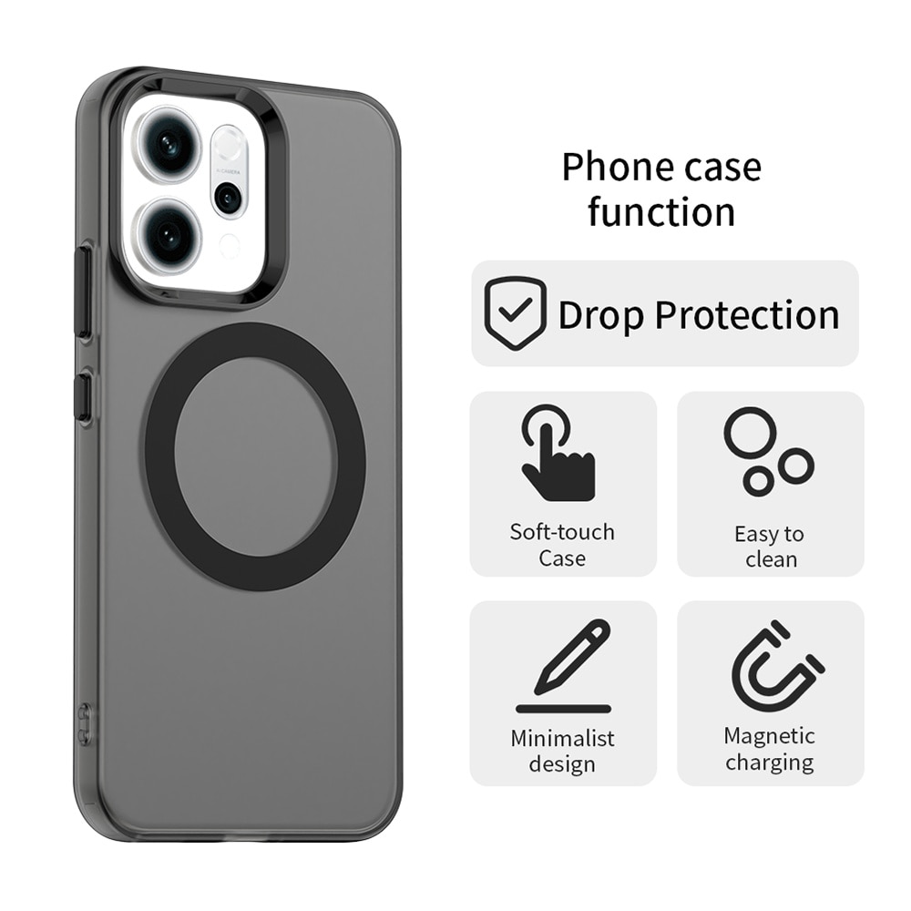Husa premium pentru Oppo Reno 14 5G VivaShell Fusion compatibila MagSafe, Anti-Shock - Protectie Avansata Display & Camera - Design Slim si Elegant - negru