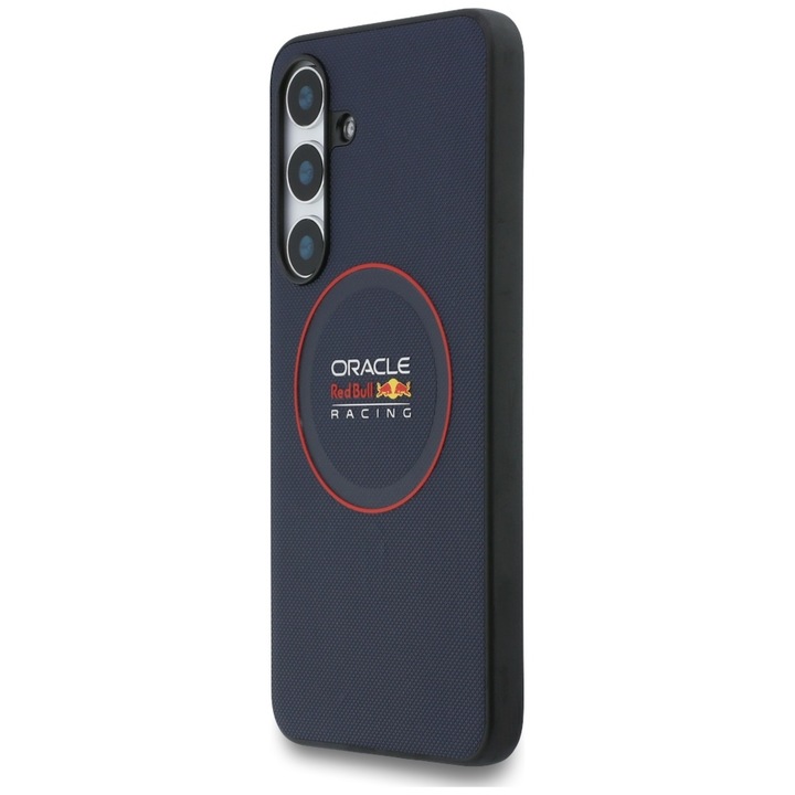 Carcasa Red Bull Meshed Red Ring cu MagSafe compatibila cu Samsung Galaxy S25 FE, Navy Blue