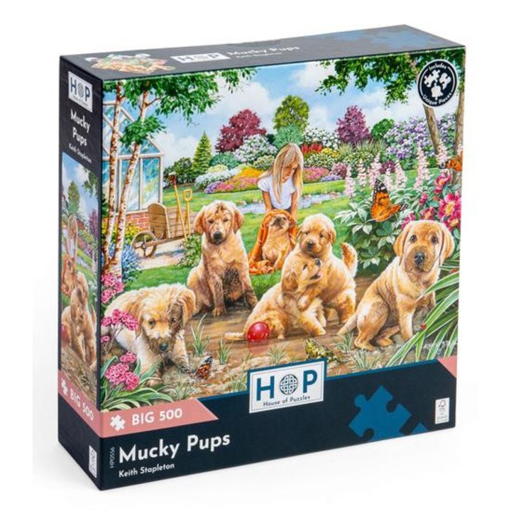 House of Puzzles 500 db-os XXL puzzle - Mucky Pups (0556)