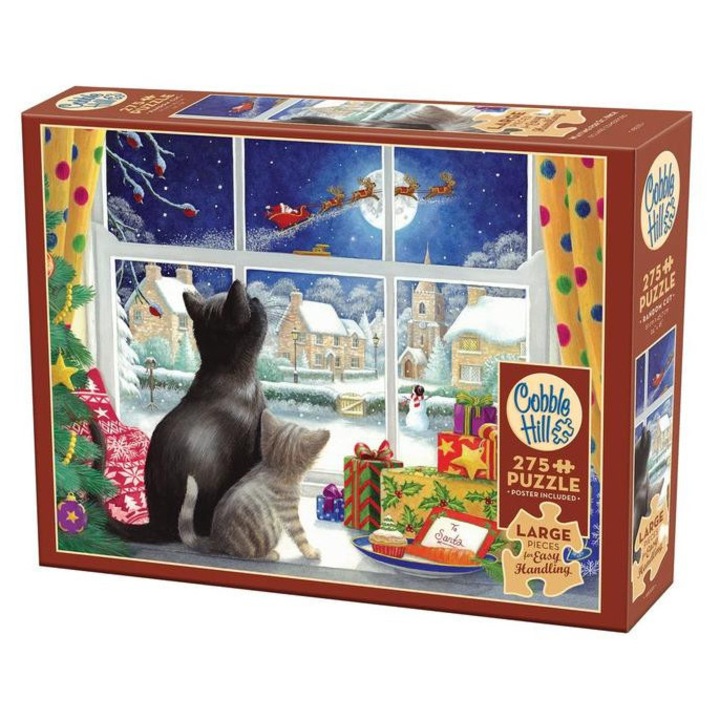 Cobble Hill 275 db-os Easy Handling puzzle - Waiting for St. Nick (48035)