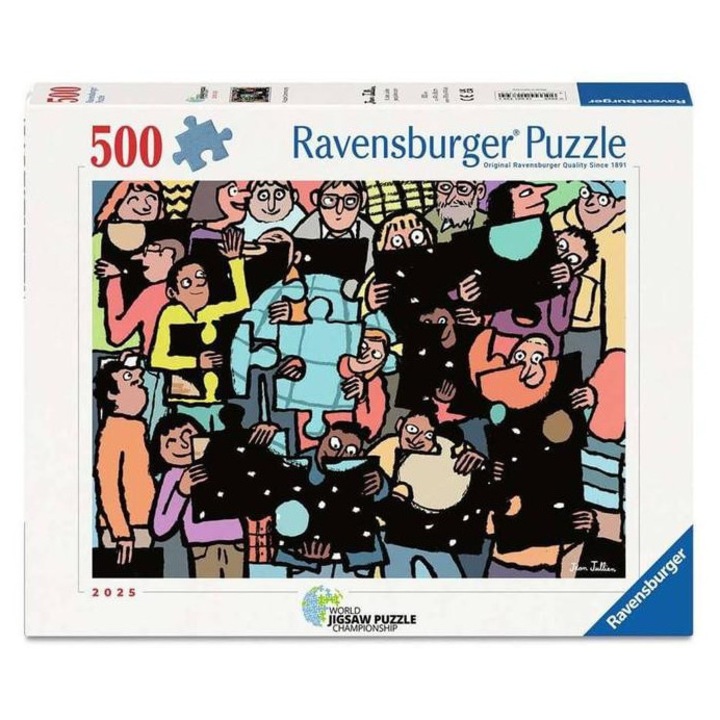 Ravensburger 500 db-os puzzle - World Jigsaw Puzzle Championship - Puzzle rajongók (12001739)