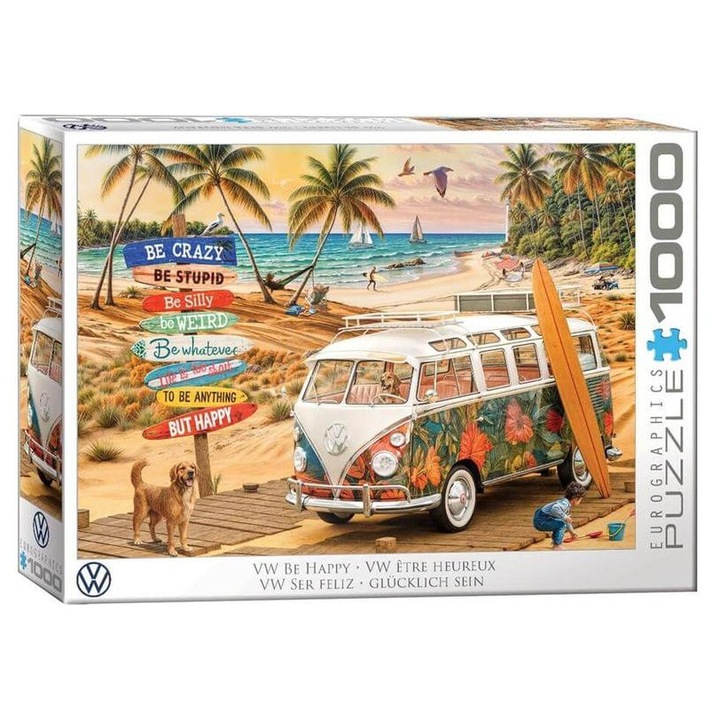 EuroGraphics 1000 части пъзел - VW Be Happy (6000-6066)