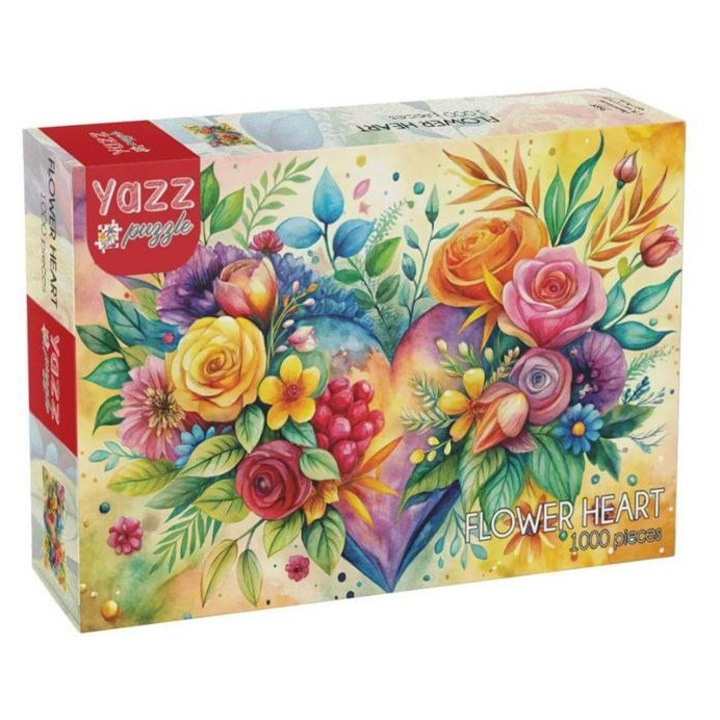 Yazz 1000 db-os puzzle - Flower Heart (3885)
