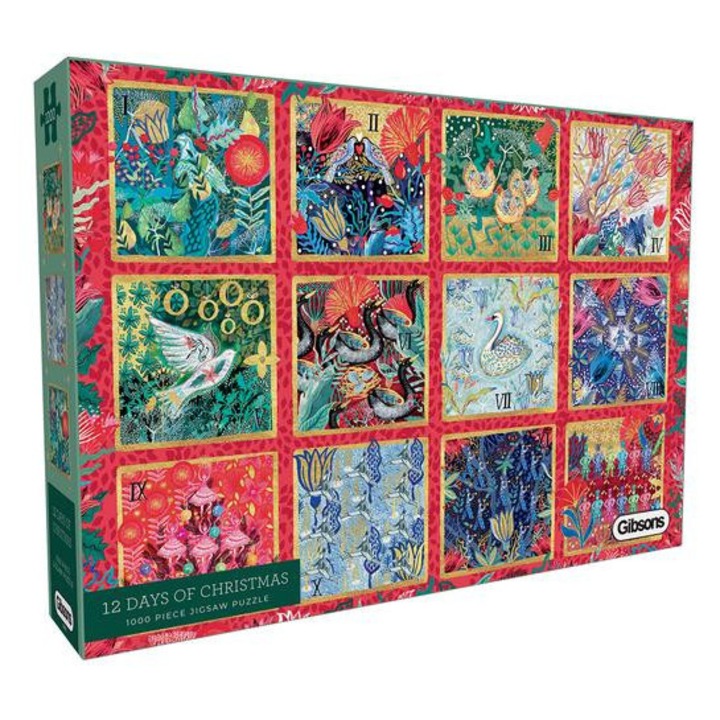 Gibsons 1000 db-os puzzle - 12 Days of Christmas (7601)