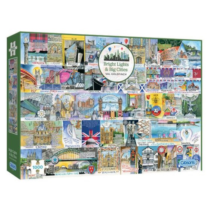 Gibsons 1000 db-os puzzle - Bright Lights and Big Cities (7128)