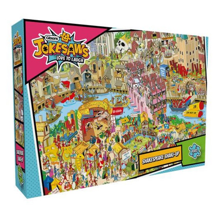 Gibsons 1000 db-os puzzle - Jokesaws - Shakespeare Shake-up (7157)