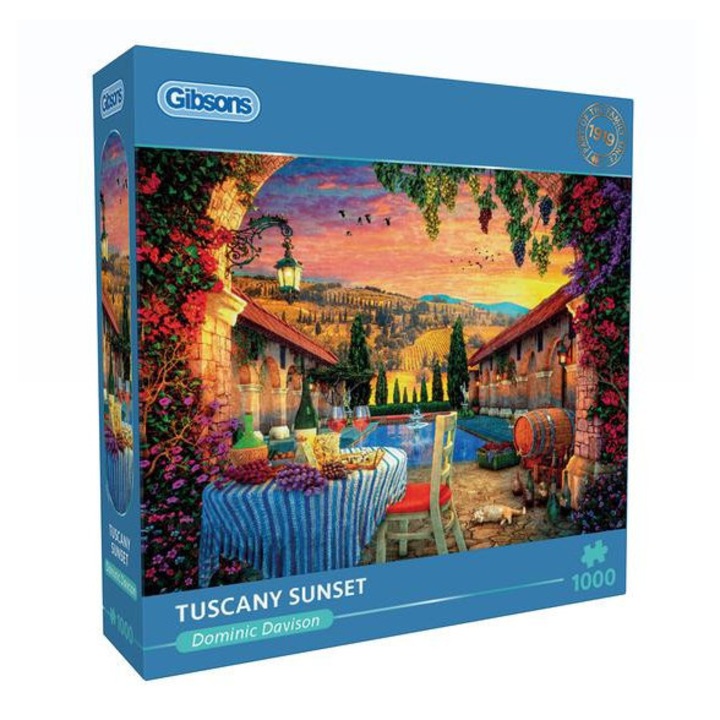 Gibsons 1000 db-os puzzle - Tuscany Sunset (6386)