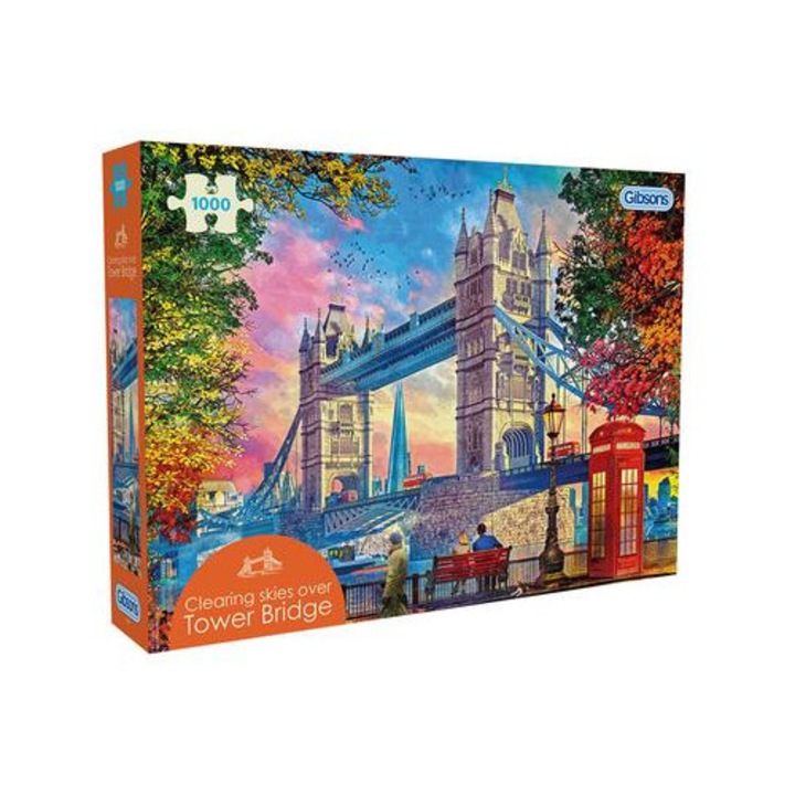 Gibsons 1000 db-os puzzle - Clearing Skies Over Tower Bridge (7164)