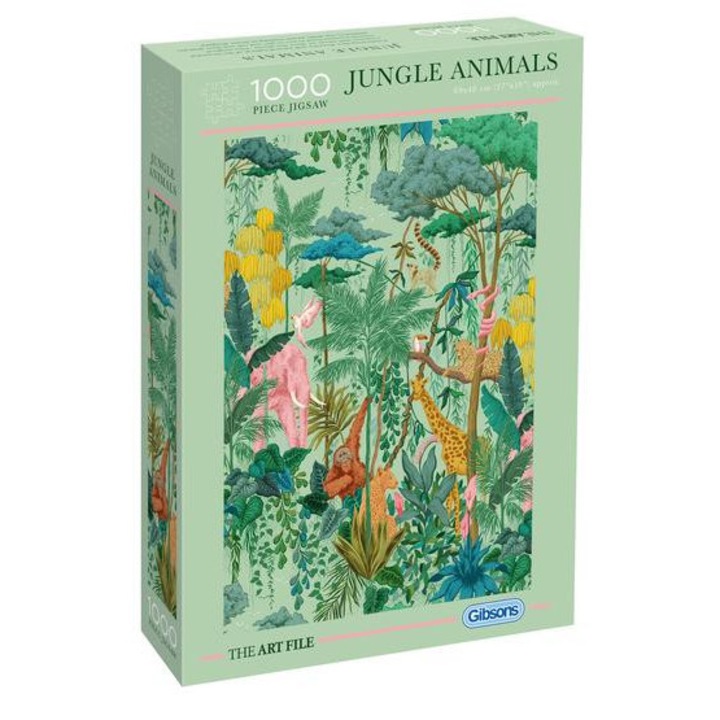 Gibsons 1000 db-os puzzle - The Art File - Jungle Animals (7215)