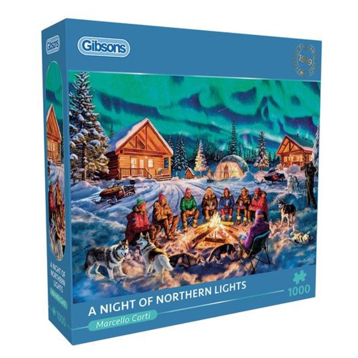Gibsons 1000 db-os puzzle - A Night of Northern Lights (6407)