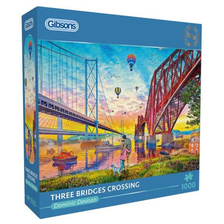 Gibsons 1000 db-os puzzle - Three Bridges Crossing (6424)