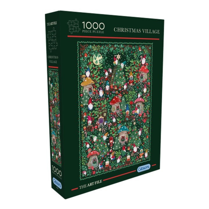 Gibsons 1000 db-os puzzle - The Art File - Christmas Village (7221)
