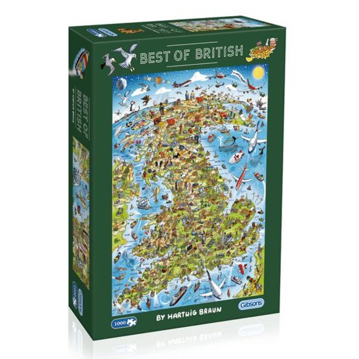 Gibsons 1000 db-os puzzle - Best of British (7096)