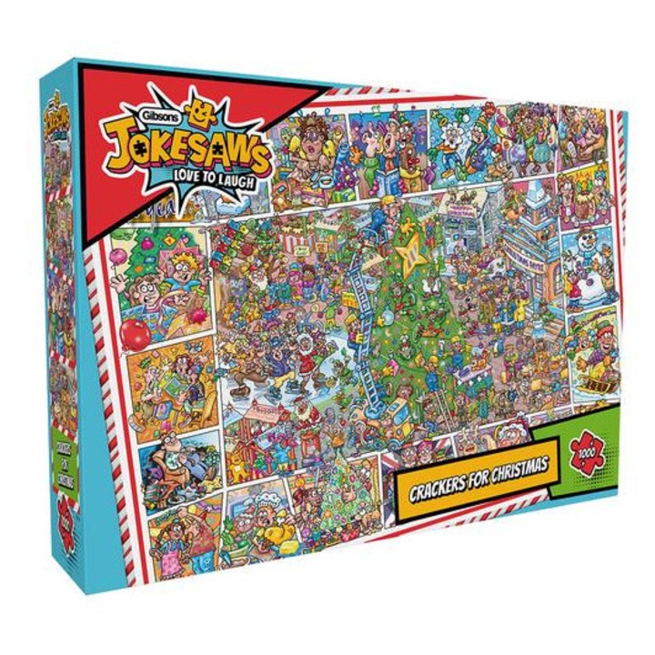 Gibsons 1000 db-os puzzle - Jokesaws - Crackers for Christmas (7166)