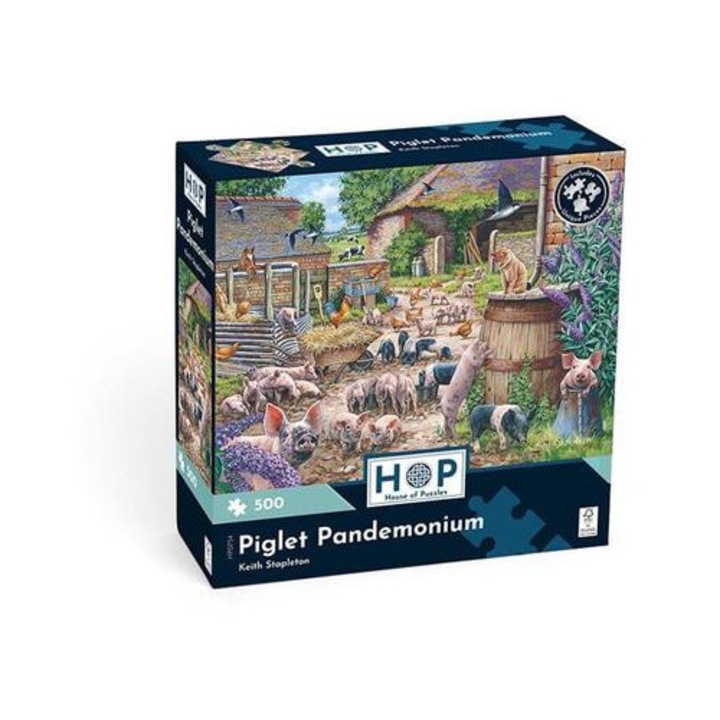 House of Puzzles 500 db-os puzzle - Piglet Pandemonium (0754)