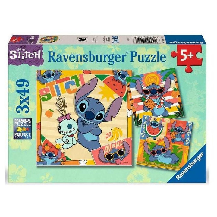 Ravensburger 3 x 49 db-os puzzle - Stitch (12004114)