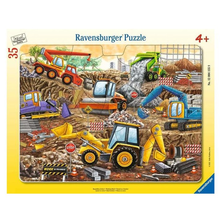 Ravensburger 35 db-os keretes puzzle - Nehéz munka (12004155)