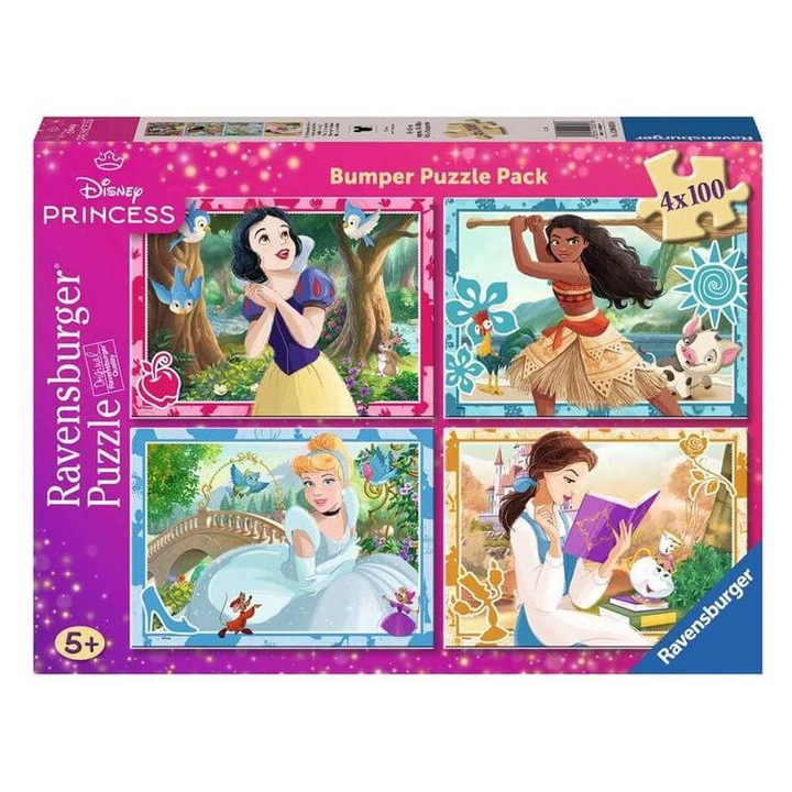 Ravensburger 4 x 100 db-os puzzle - Disney Princess (12004031)