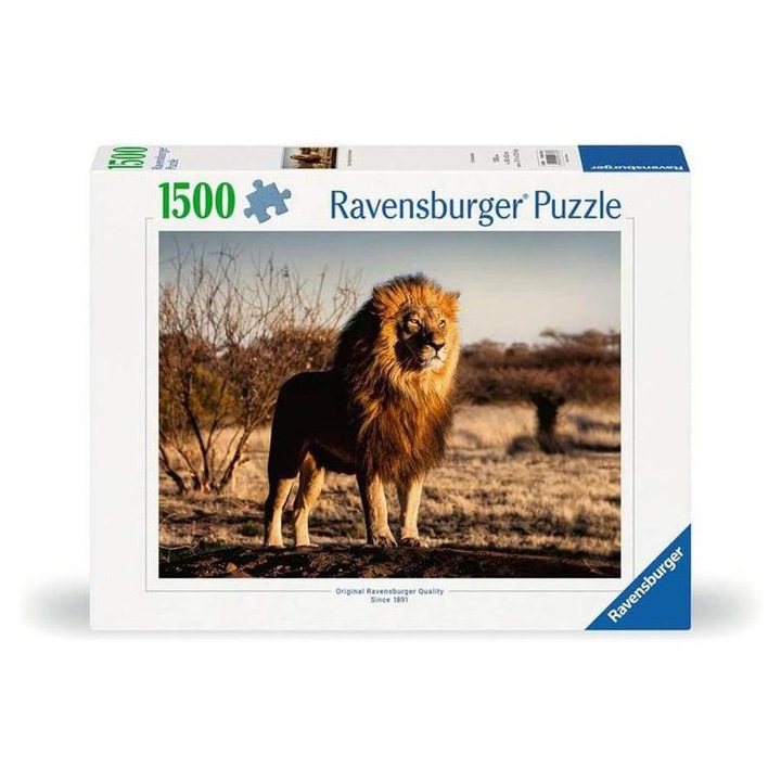 Ravensburger 1500 db-os puzzle - Oroszlán, az állatok királya (12000733)