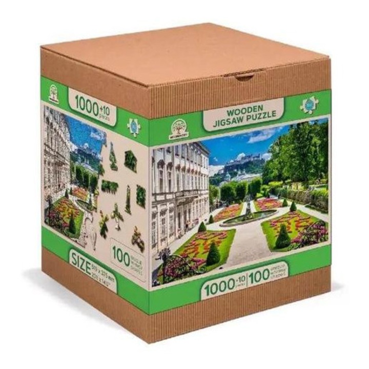 Wooden City 1010 db-os fa puzzle - Mirabell kastély, Salzburg (NB1010-0116-XL)