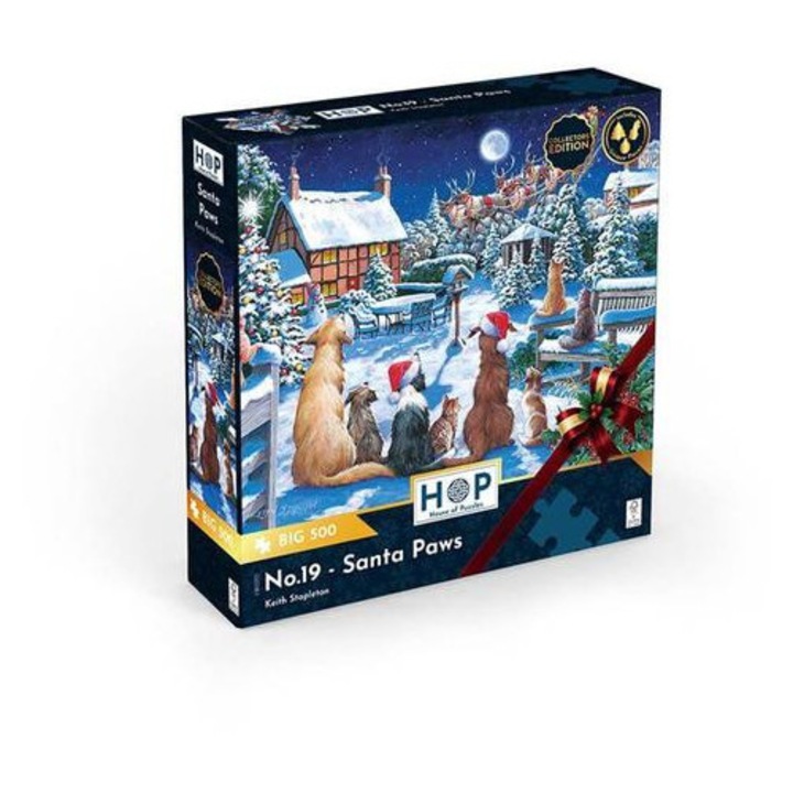House of Puzzles 500 db-os XXL puzzle - Santa Paws (0721)
