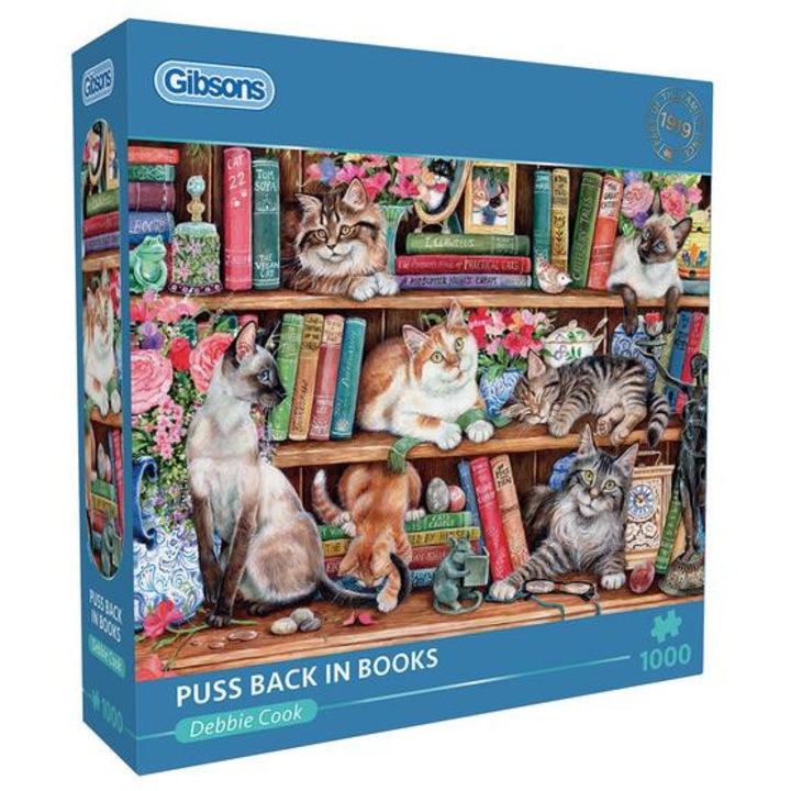 Gibsons 1000 db-os puzzle - Puss Back in Books (6404)