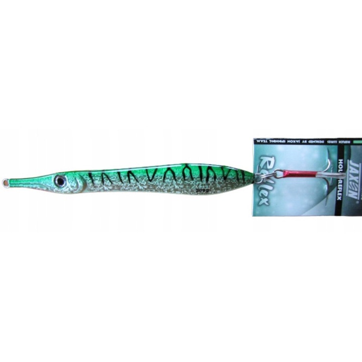 Jig JAXON Holo Select Big Eye 200g, holografic, pentru pescuit maritim