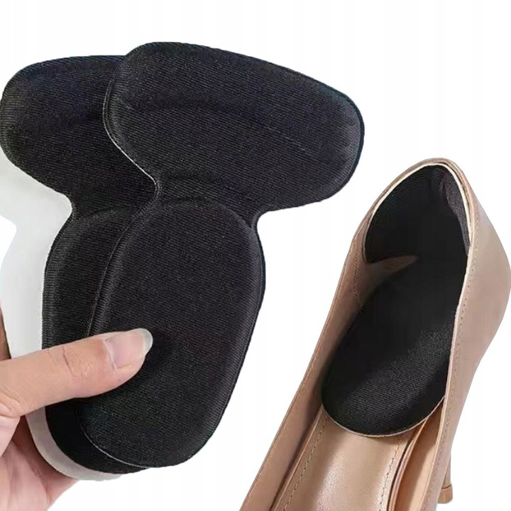 Стелки за обувки SNM, омекотяване, защита против протриване, 2 броя, черни, 14,5х8,5см