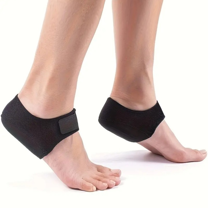 Неопренови ортези SNM с гел за пети, комплект 2 броя, дишащи, с велкро закопчаване