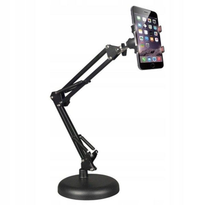 Suport telefon mobil KALINE R-108, 70 cm, negru, rotire 360°, stabilitate