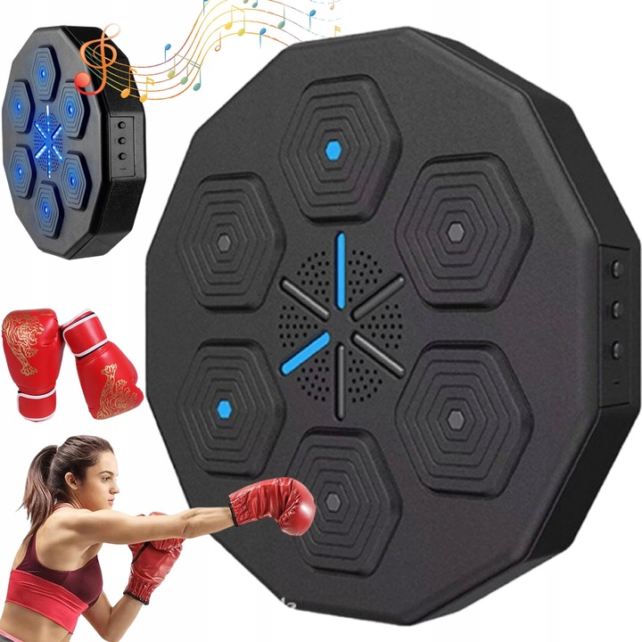 Bluetooth zeneboxzsák, 40x40x7,5 cm, PU anyag, kesztyűvel